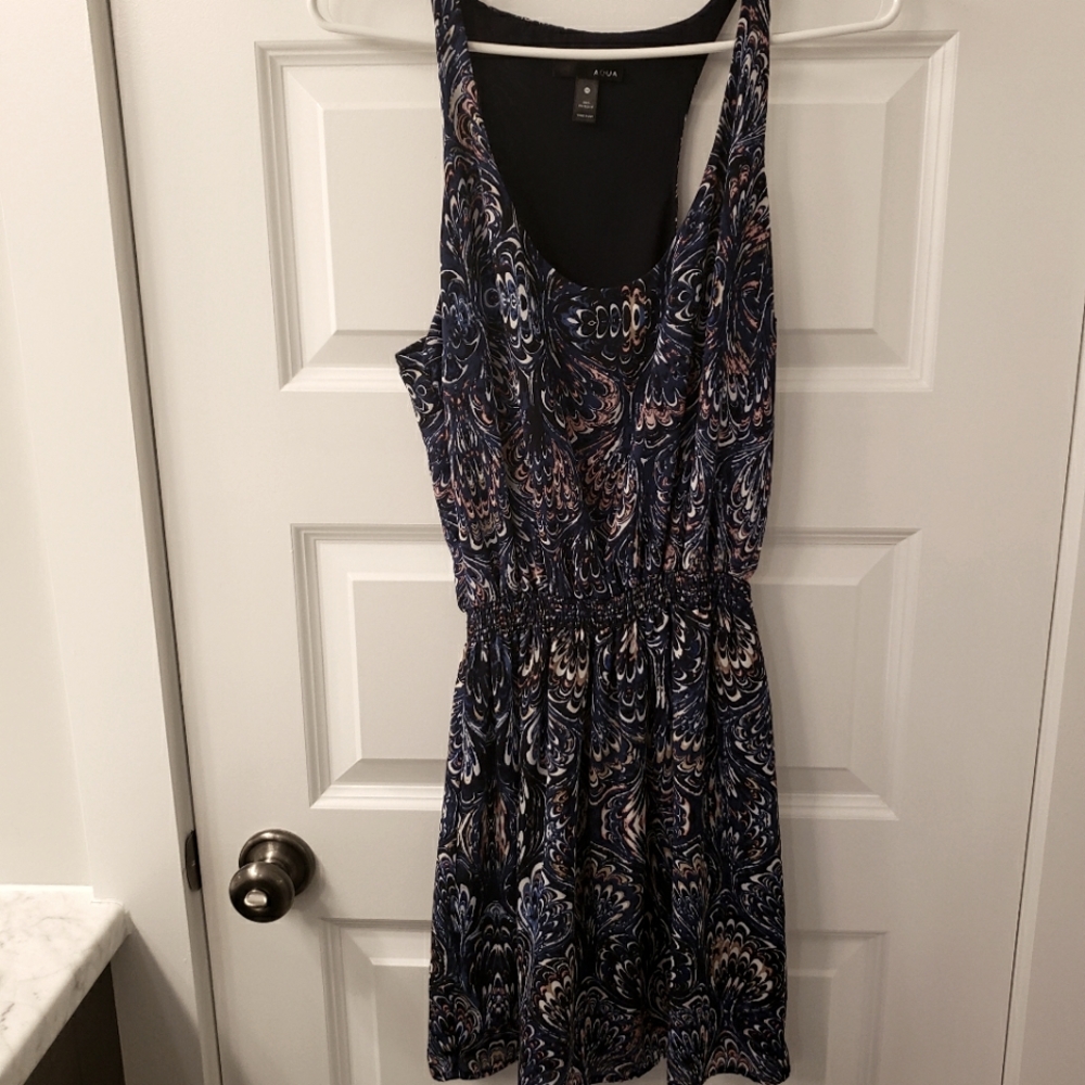 Aqua racerback dress